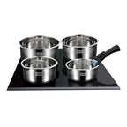 Set 4 Casseroles 14/16/18/20cm - Acier Inoxydable - Inox