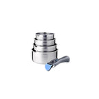 Set 4 Casseroles 14/16/18/20cm - Acier Inoxydable - Inox