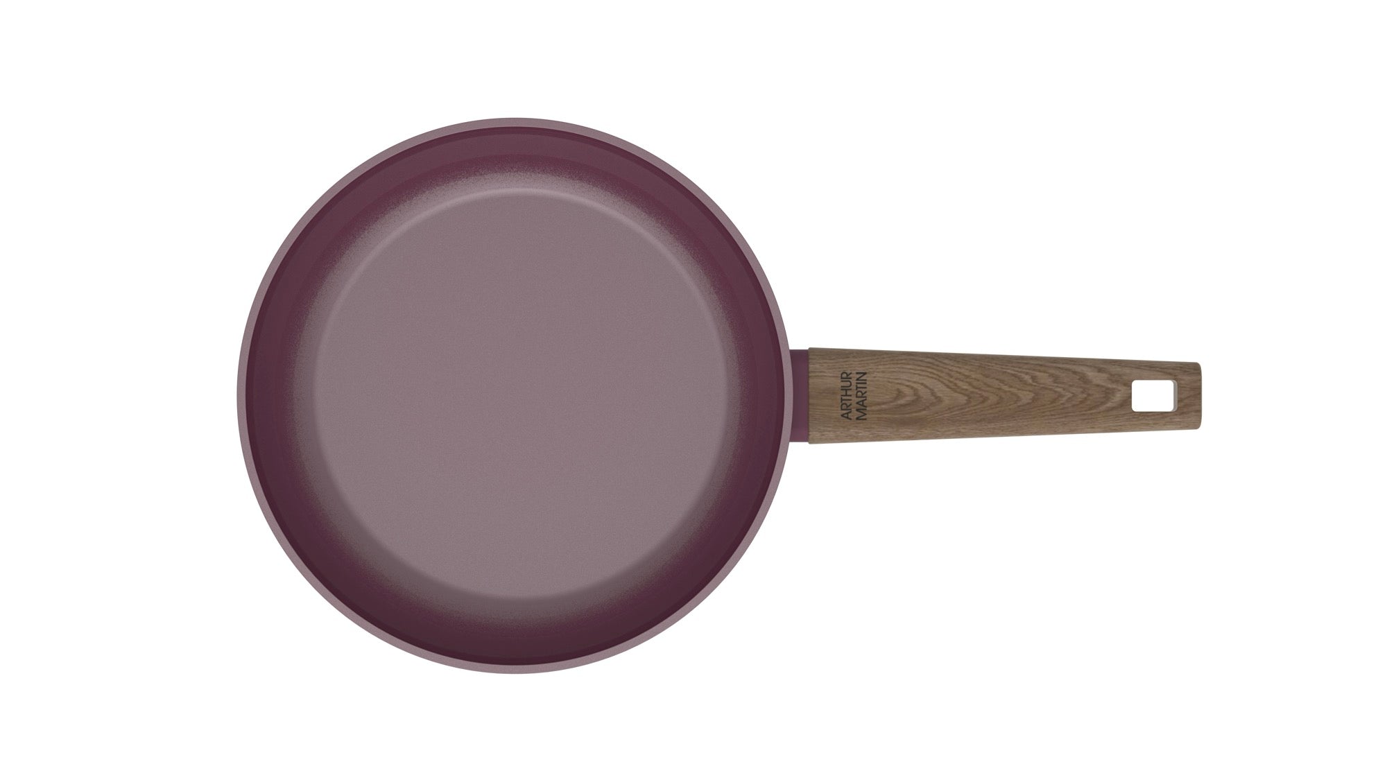 Set 3 Poêles 20/24/28cm - Aluminium Forgé - Revêtement Céramique - Prune