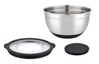 Set 3 Bols Mélangeurs 16/20/24cm - Acier Inoxydable - Noir