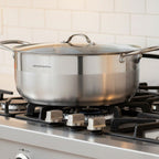 Faitout 28cm Avec Couvercle - Acier Inoxydable - Inox