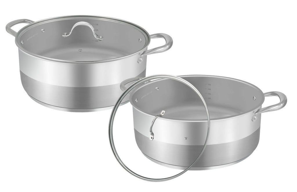 Faitout 28cm Avec Couvercle - Acier Inoxydable - Inox