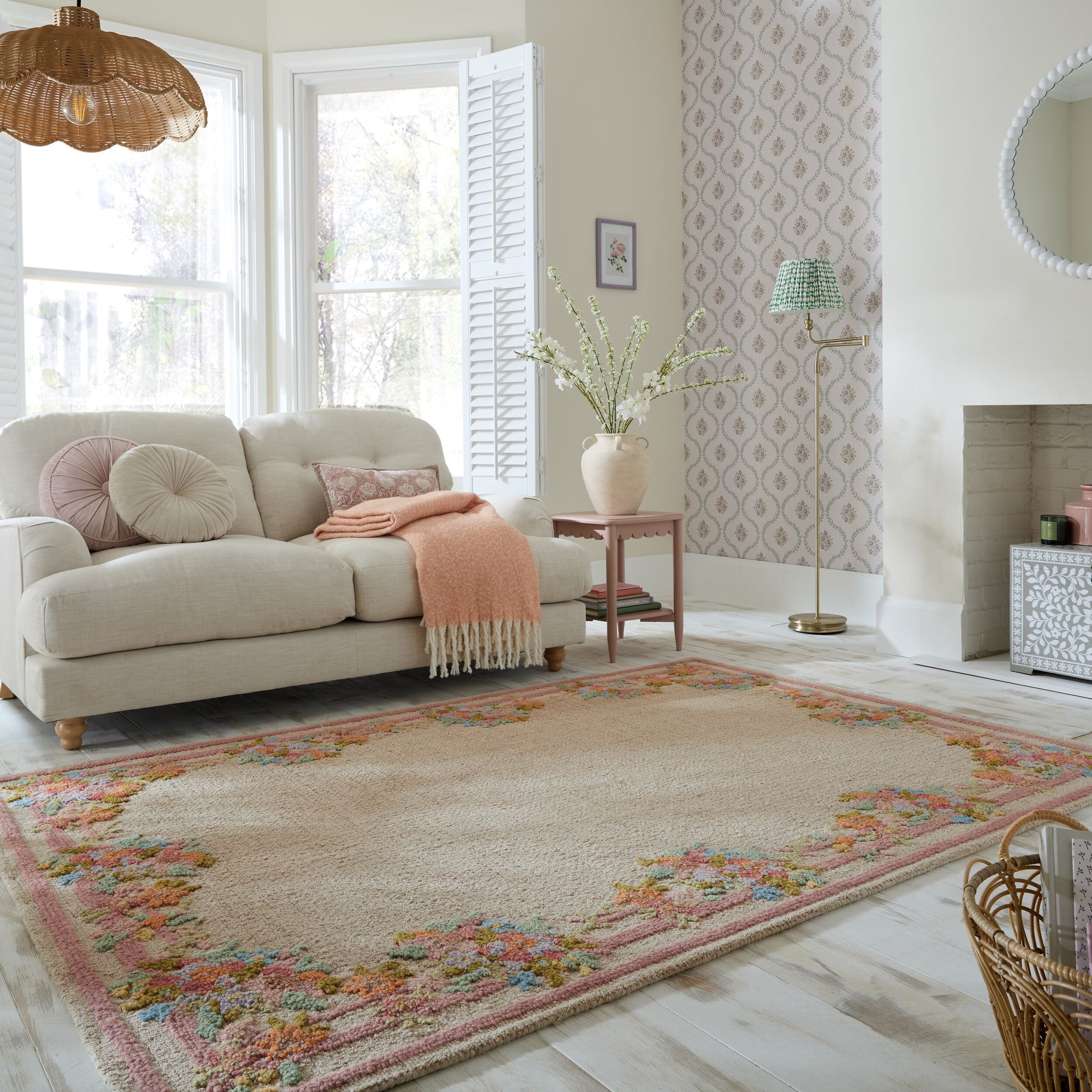 Elise Floral - Tapis En Laine