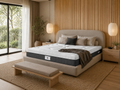 Fontainebleau - Ensemble Matelas + Sommier - Blanc/Gris
