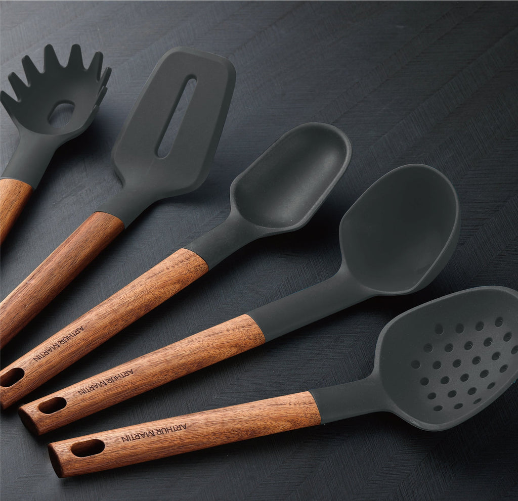 Set Ustensiles De Cuisine 9 Pièces - Gris