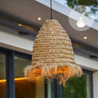 Anafi - Suspension Sans Fil - Jonc De Mer - Beige