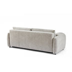 Angea - Canapé Droit Convertible 3 Places - Beige