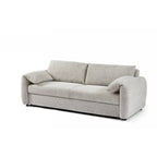 Angea - Canapé Droit Convertible 3 Places - Beige