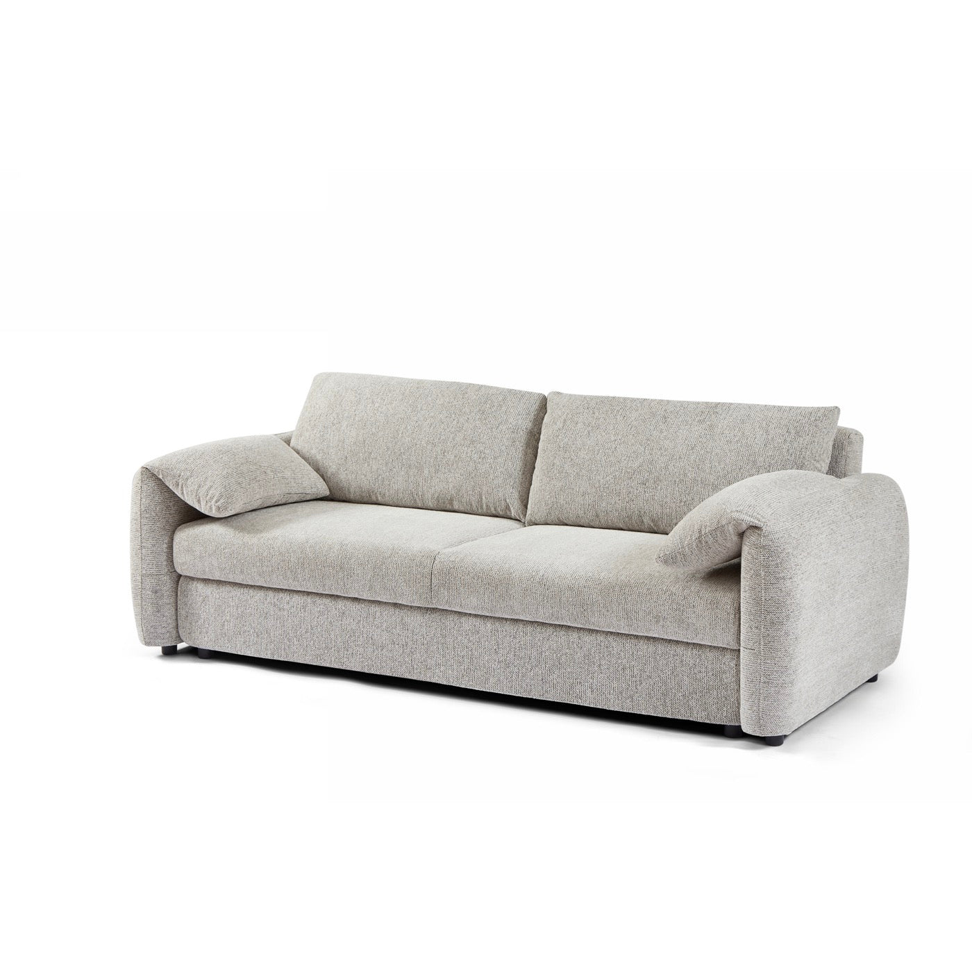 Angea - Canapé Droit Convertible 3 Places - Beige