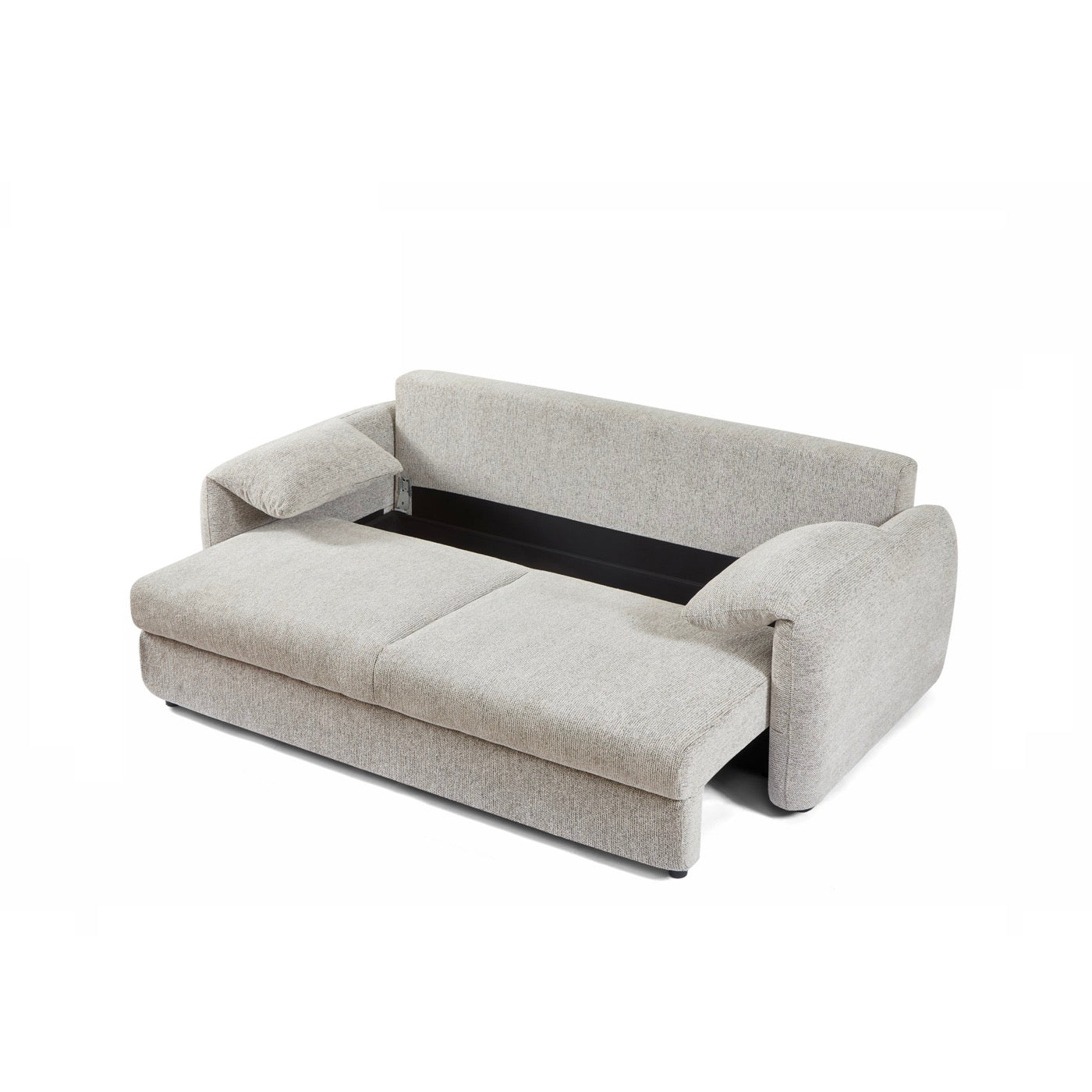 Angea - Canapé Droit Convertible 3 Places - Beige