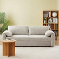 Angea - Canapé Droit Convertible 3 Places - Beige