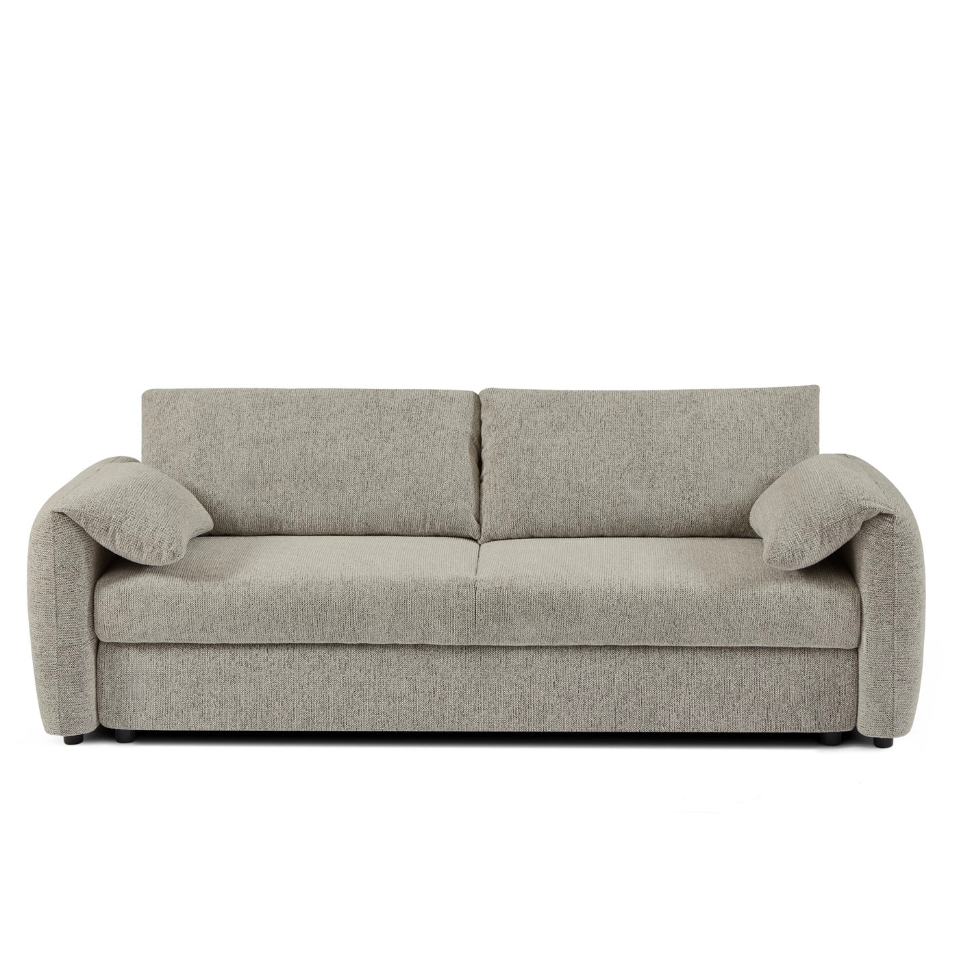 Angea - Canapé Droit Convertible 3 Places - Taupe