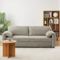 Angea - Canapé Droit Convertible 3 Places - Taupe