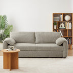 Angea - Canapé Droit Convertible 3 Places - Taupe