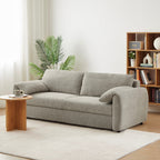 Angea - Canapé Droit Convertible 3 Places - Taupe