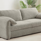 Angea - Canapé Droit Convertible 3 Places - Taupe