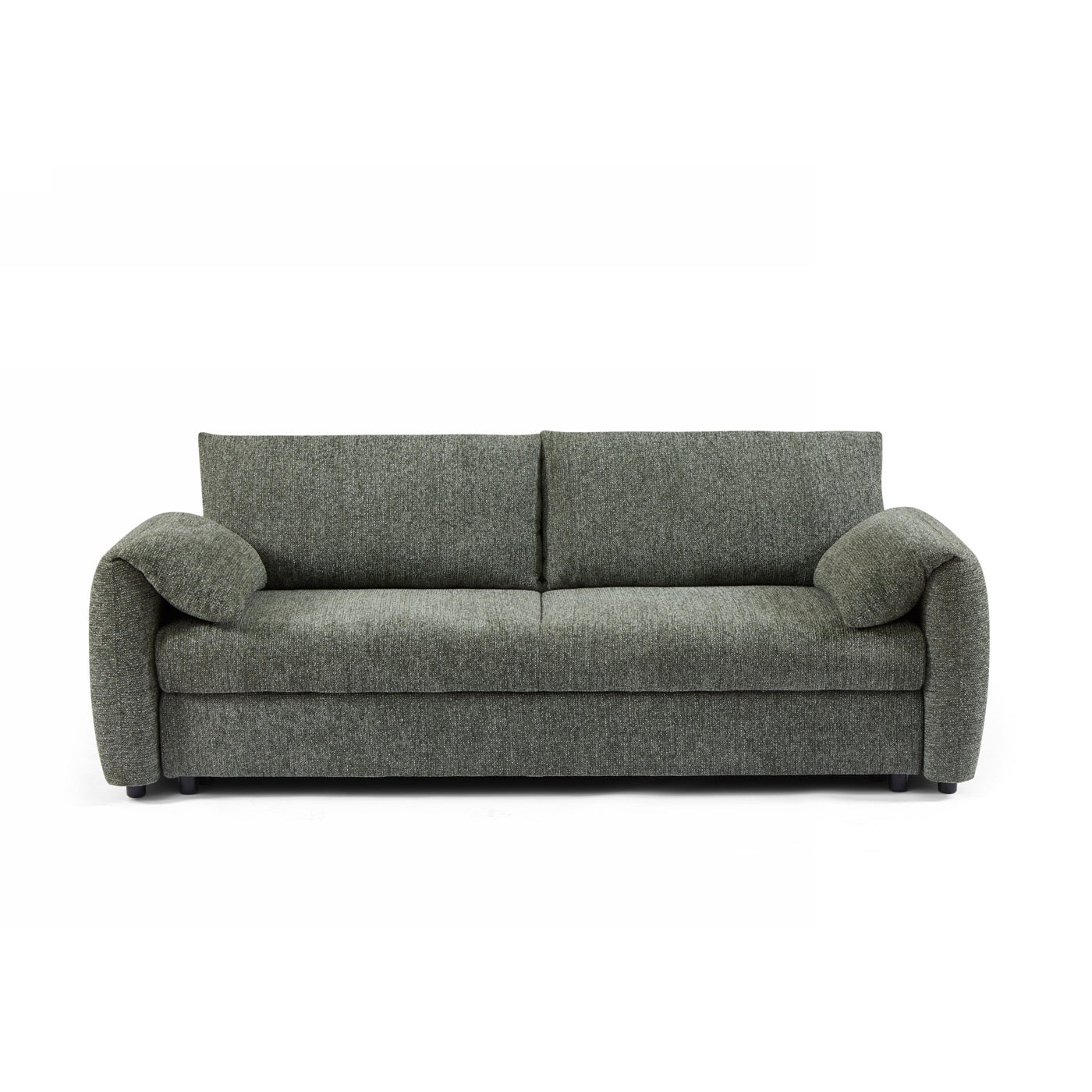 Angea - Canapé Droit Convertible 3 Places - Vert