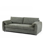 Angea - Canapé Droit Convertible 3 Places - Vert