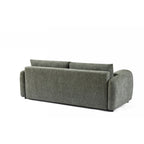 Angea - Canapé Droit Convertible 3 Places - Vert