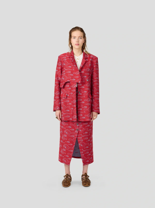Blazer Angus En Tissage Aquarium
