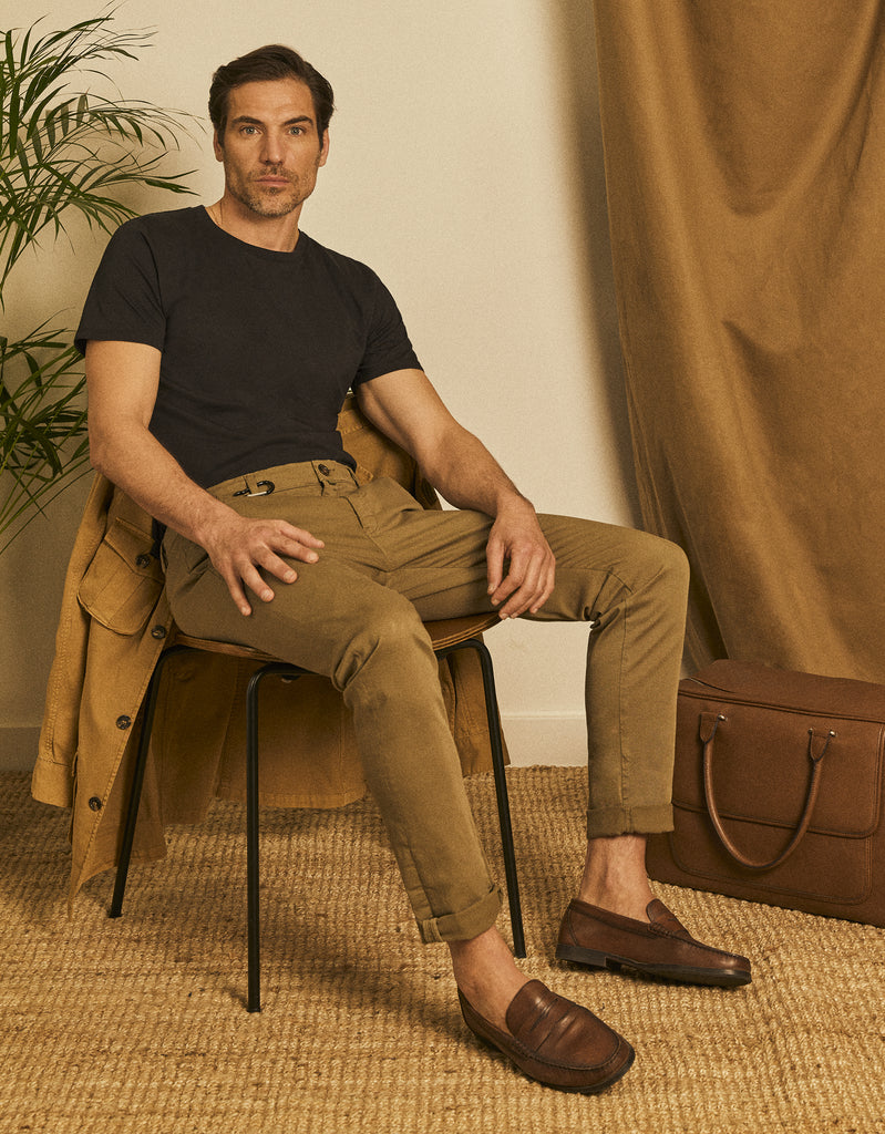 Reiko - Pantalon Chino Antoine - Kaki - Homme