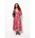 Robe Satin Laura Gulshani - Rose Imprime