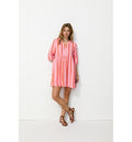 Robe Courte en Gaze de Coton - Multicolore Raye