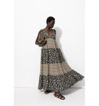 Robe Dos-nu Imprimée Femme - Noir Imprime