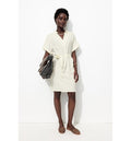 Robe Tunique Ceinturée Femme - Naturel Uni Clair