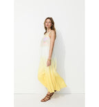 Robe Longue 2 en 1 Femme - Naturel Uni Clair