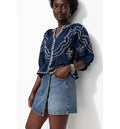 Mini-jupe Short en Jean Femme - Jeans Uni Fonce