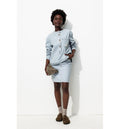 Jupe Courte en Jean Rayé Femme - Multicolore Raye