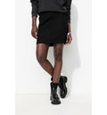 Mini-jupe Trapèze Femme - Noir Uni Fonce