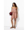 Jupe Courte Broderie Anglaise - Rose Uni Colore