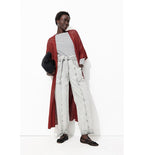 Long Gilet Ajouré Pailleté - Marron Uni Clair