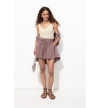 Débardeur Éco-conçu en Crochet - Naturel Uni Clair