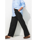 Pantalon de Tailleur Jogpant - Noir Uni Fonce