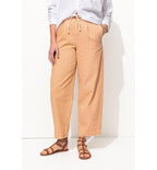 Pantalon Balloon en Toile - Rose Uni Colore