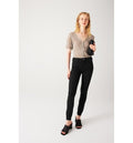Ernest Jean Skinny Push Up - Noir Uni Fonce