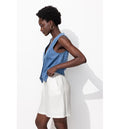 Short Large Femme - Naturel Uni Clair