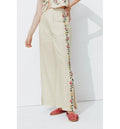 Pantalon Brodé Point de Croix - Naturel Uni Clair