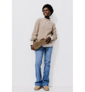 Jean Flare Seventies Femme - Jeans Uni Fonce