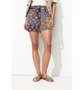Short Effet Patchwork Femme - Multicolore Imprime