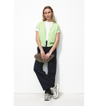 Pantalon Large Côtelé Femme - Bleu Uni Fonce