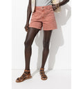 Short en Jean de Couleur Femme - Rose Uni Colore
