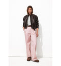 Billy Pantalon Large Rayé - Naturel Raye
