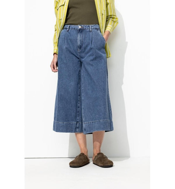 Jupe-culotte en Jean Femme - Jeans Uni Fonce