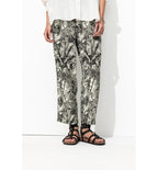 Pantalon Court Imprimé Femme - Noir Imprime