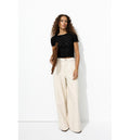 Top Court Ajouré Brodé Femme - Noir Uni Fonce