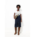 T-shirt Col V Femme - Blanc Uni Clair